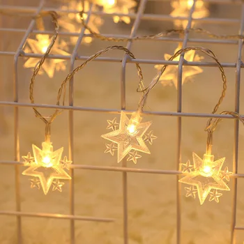 

LED Star Light String Ins Starry Five-Pointed Star Holiday Lights Decorative Lights