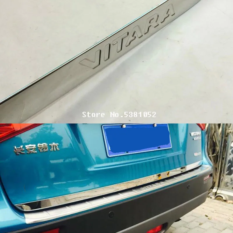 

Car Sticker Stainless Steel Tailgate Boot Trunk Rear Door Strip Trim For Suzuki Vitara 2020 2019 2018 2017 Accessories