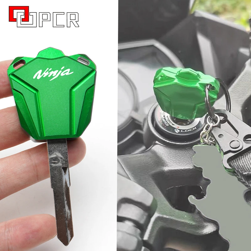 2022 NEW Motorcycle CNC Key Case Cover Shell For Kawasaki NINJA 300 400 650  ZX25R ZX10R NINJA ZX6R 636 (Key Without chip)
