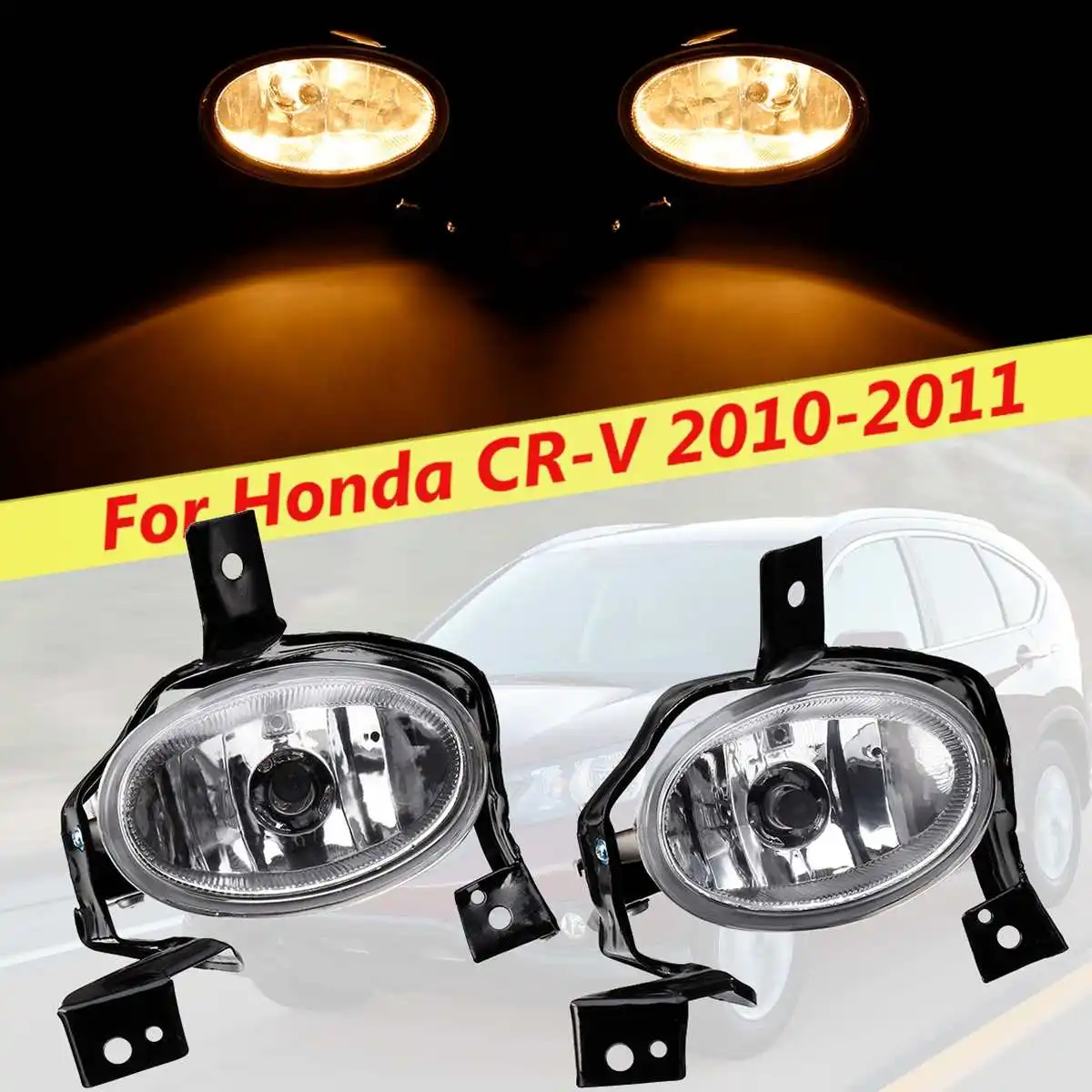 2 шт противотуманных фар Foglamp галогенная лампа для HONDA C-RV CRV RE1 RE2 RE4 2010 2011 LH/RH 33950-SWA-H11/33900-SWA-H11 переднего вождения