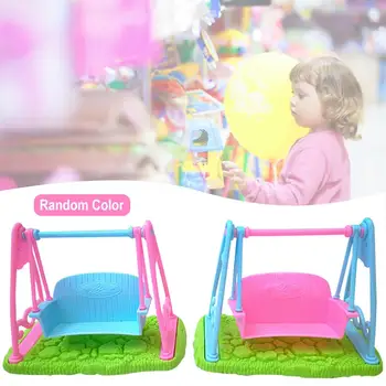 

Fashion Mini Doll House Swing Accessories Simulation Mini Swing Children Girl Play House Toys