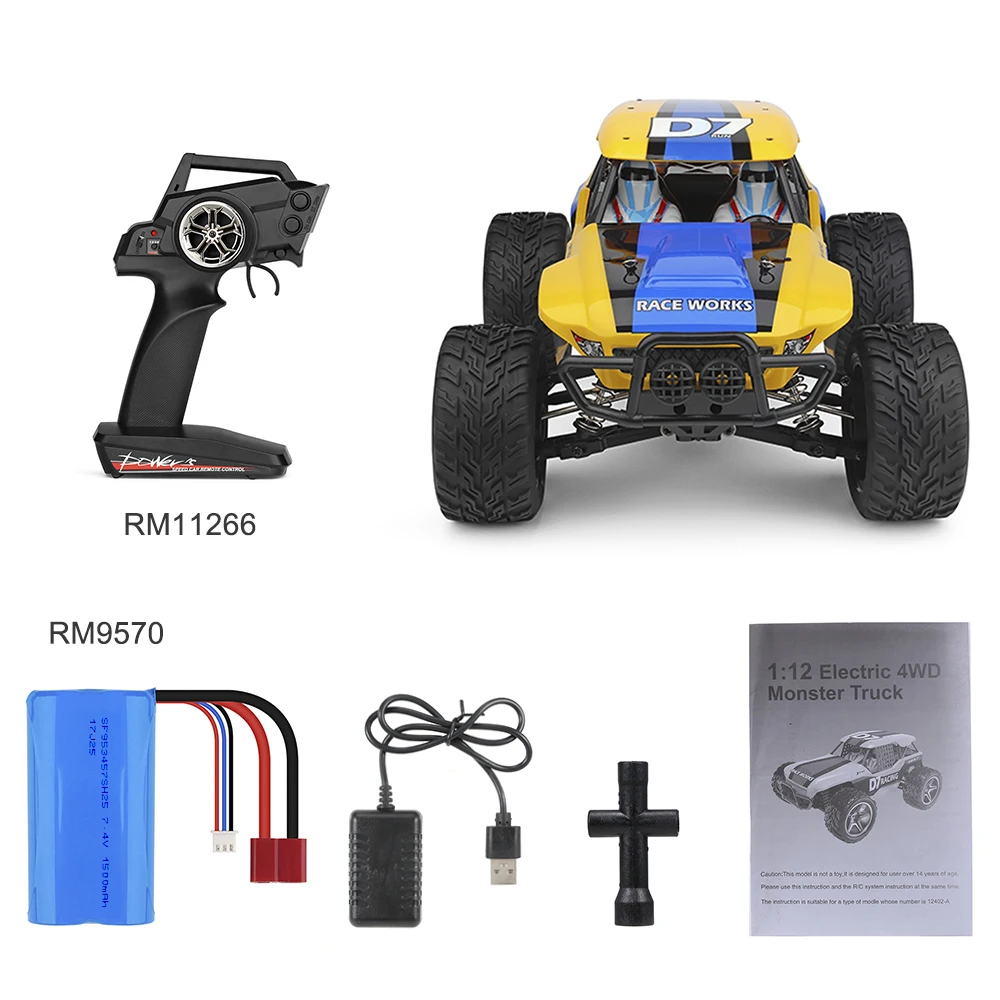 Wltoys 12402-A D7 1/12 RC автомобиль 4WD 550 мотор пустыня Buggy Crawler автомобиль 45 км/ч гоночный автомобиль 2,4 ГГц внедорожный вездеходный альпинистский автомобиль