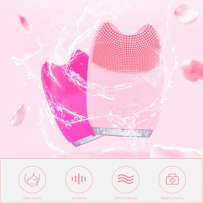 Тип ультразвука Электрический силикагель для лица чистящее средство для умывания лица бытовой удобный бытовой