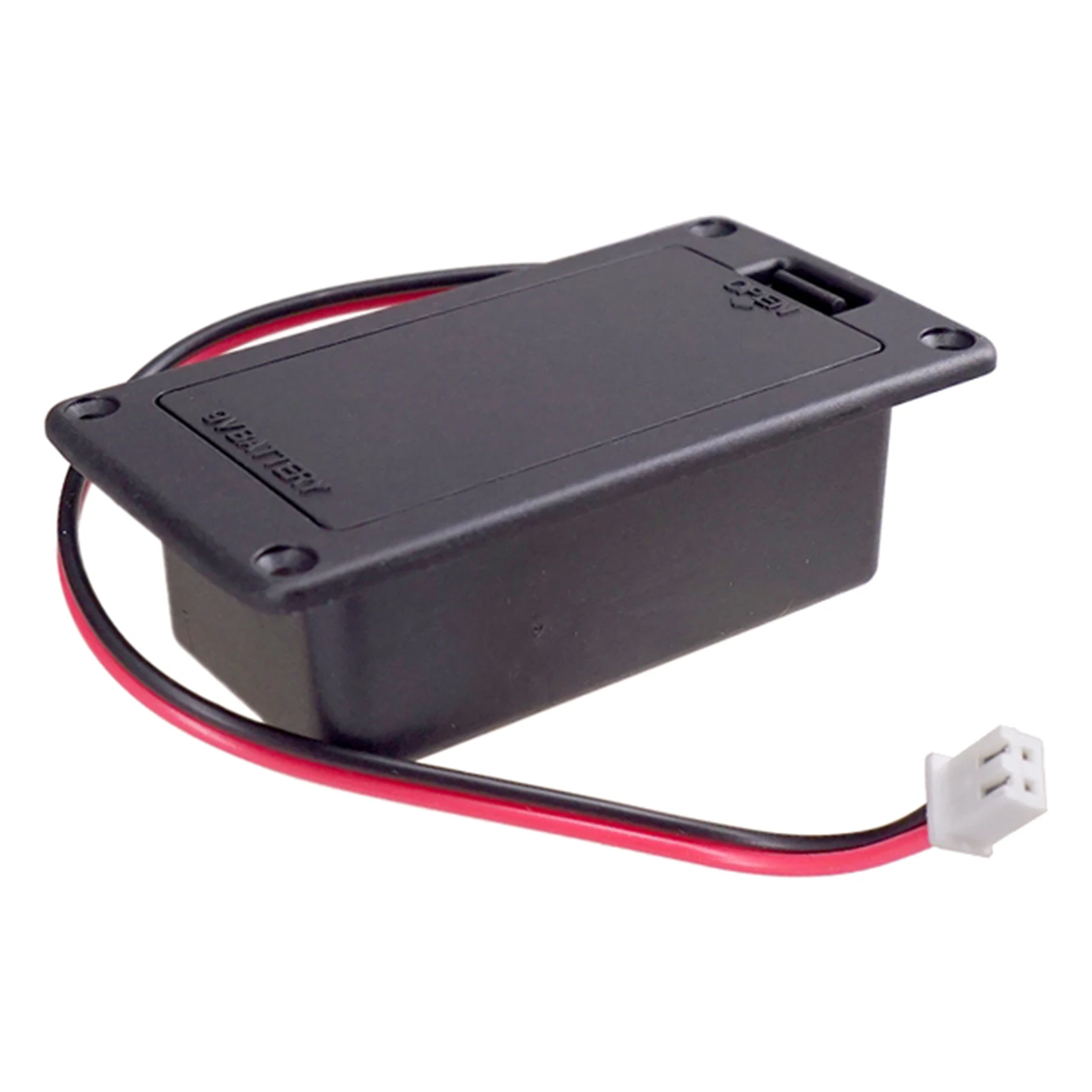 9V Battery Holder Case Box w/Wire Compartment Cover for Guitar Bass Ukulele 