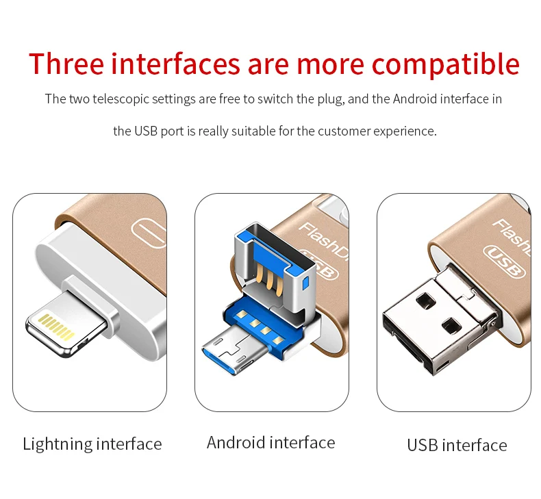 OTG USB флэш-накопитель для iPhone X/8/7/7 Plus/6 Plus/6s/5 iPad металлический флэш-накопитель HD флеш-накопитель 16 ГБ 32 ГБ 64 ГБ 128 ГБ флэш-накопитель Usb 3,0