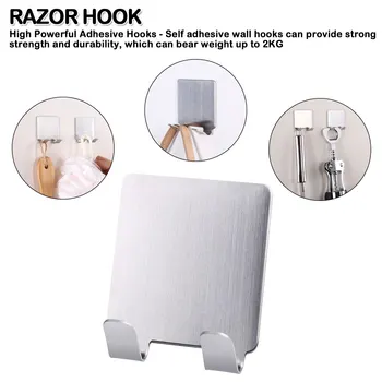 

Washroom Wall Cup Hook Razor Bathroom Products Bathroom stainless steel hook Shaver Toothbrush Holder