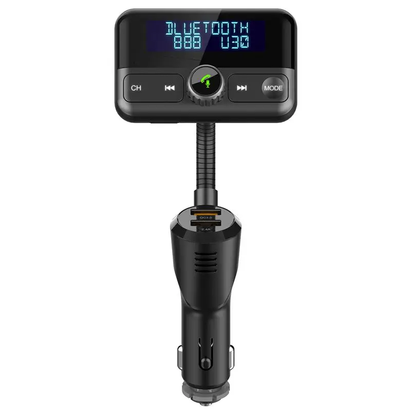 Bt75S 1 8 дюймовый экран Qc3.0 Быстрая зарядка автомобиля fm передатчик автомобильный
