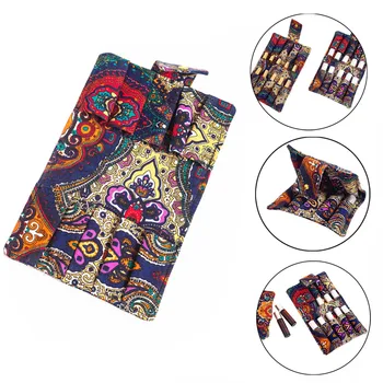 

1PC Essential Oil Diffuser Wallet Style Case Aromatherapy Bag Loaded 10 Bottle Storage Box Organizer H5