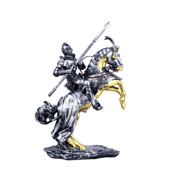 

Resin Crafts Decorations Living Room Cabinet Wine Cabinet Office Furnishings Gift Nordic Retro Riding Horse Riding Samurai Home