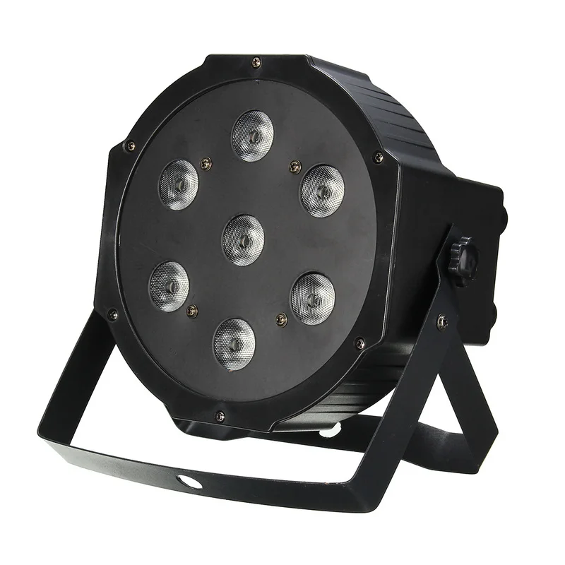 

1pcs LED Flat Par RGBW Lighting Professional LED Stage Lights Effect Master-Slave DJ Disco Party EU/US Plug