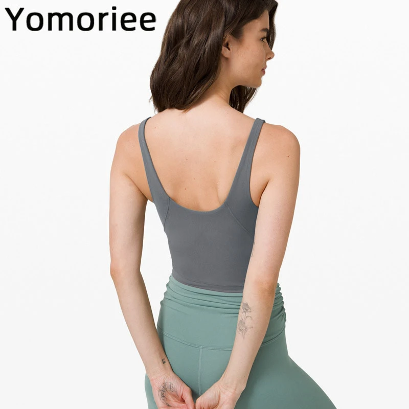 

Push-up Women Yoga Bra Crop Top Sexy Halter Backless Gym Sport Workout Running Training Quick Dry Breathable Tank Yomoriee