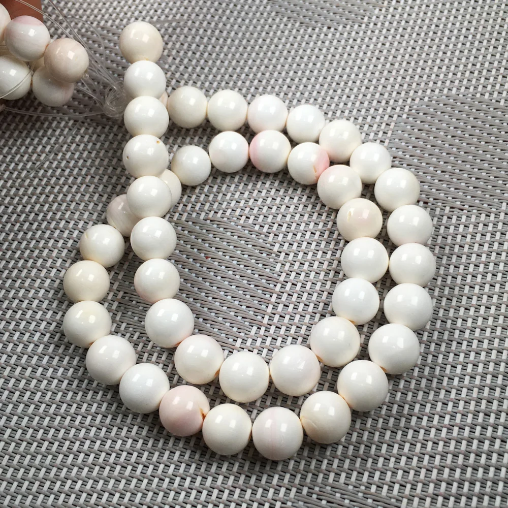

2020 Natural shell beads round shape Trochus Top Shell Beads Making For Jewelry DIY Bracelet Necklace 4 6 8 10 mm