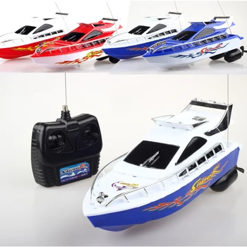 

Crative Electric Remote Control Speedboat Water-Proof Impact-Resistant Wireless High Speed Racing Ship Used For Kids Water Toy