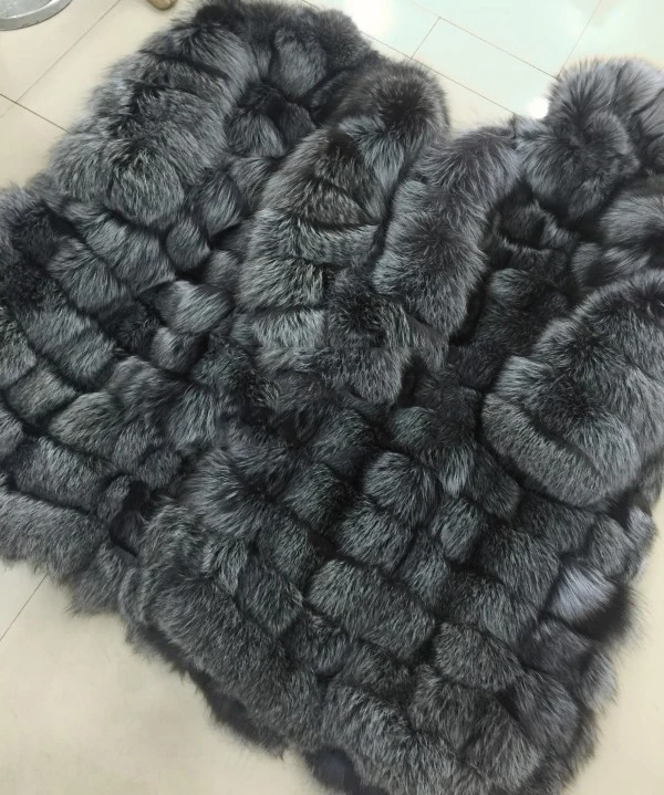 MLHXFUR, на заказ, 100 см, длинное, серебряное, с мехом лисы, широкое, Полосатое пальто, парка, русские меховые пальто, верхняя одежда для женщин, с воротником-стойкой, с капюшоном