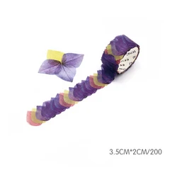 Rouleau de ruban de masquage Washi, 1 rouleau de pétale de fleur, autocollants décoratifs de pétale de bricolage pour Scrapbooking dans journal intime 