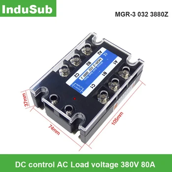 

MGR-3 032 3880Z Solid State Relay Three-phase solid state relay DC control AC Load voltage 380V 80A