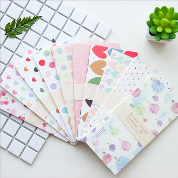 

5pcs/set Romantic Flowers Envelope Writing Paper Stationery Kawaii Birthday Christmas Cpostcard Envelope Gift Cards Small Gifts