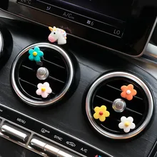 Освежитель воздуха автомобиля эфирные масла диффузор Изящные гипсовые цветы вентиляционное отверстие Декоративная прищепка универсальный авто аксессуары