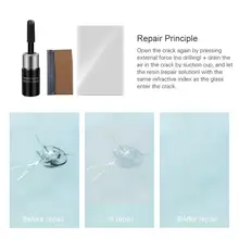 Ferramenta de reparo da janela diy a partir do zero redução de crack lâmina pára-brisa do carro reparação de vidro líquido nano tslm1