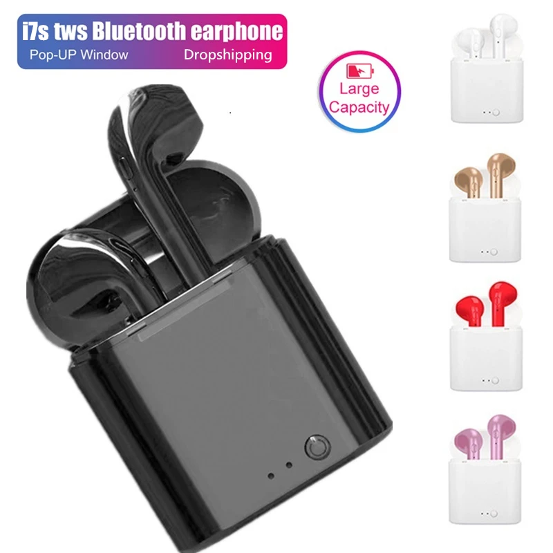 

i7s TWS Bluetooth 5.0 Earphones Wireless Headphone Binaural Call Headset Case Handsfree Earbuds For Iphone Xiaomi Redmi Samsung
