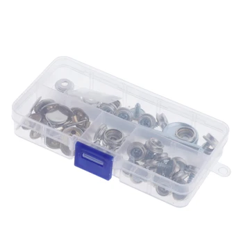 

20 Sets Boat Marine Canvas Fabric Snap Cover Button Socket Kits Copper Boat Tarp Stud