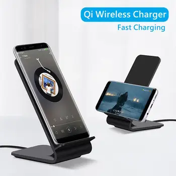 

Qi Wireless Charger For iPhone 8 10 X QC 3.0 Quick Charge Dock Stand Adapter For Samsung S6 S7 S8 Plus Note5 Fast Charging