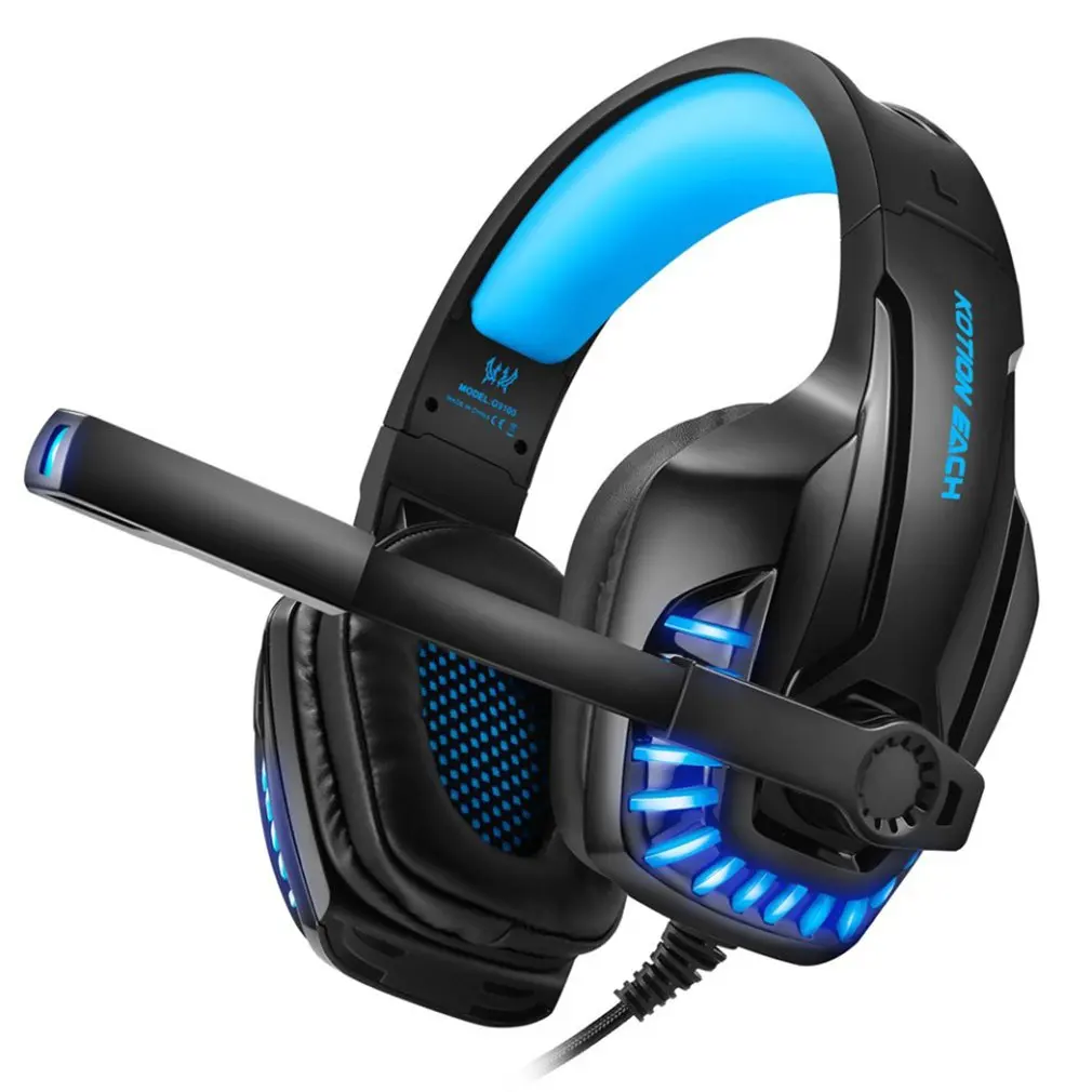 G9100 Headphone 3 5mm Double Terminal Wired PC Games Headset with Microphone Over The Head Gamers Tool For PC Laptop
