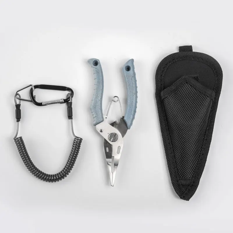 Fishing Pliers Fishing Tools Fishing Tool Fishing Tackle Fishing Gripper Fish Hook Remover LINNHUE Stainless Steel Multifunctional Fishing Pliers Hook Remover Line Cutter Fishing Tackle Grip Split Ring Pliers pesca
