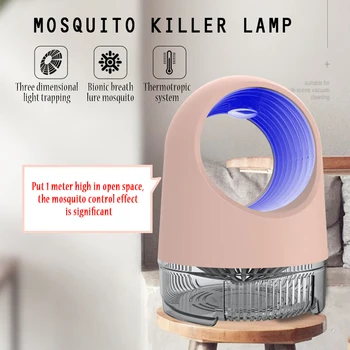 

Fly Inhaler Electronic Indoor Home Office Bedroom Modern Super Quiet USB Photocatalyst Summer Mosquito Killer Lamp Trap Zapper