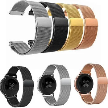 

20mm 22mm Milanese Band Strap for Amazfit Pace Bip 2 Stratos GTS GTR 47mm Huawei GT Samsung Galaxy Watch Active S2 S3 42mm 46mm