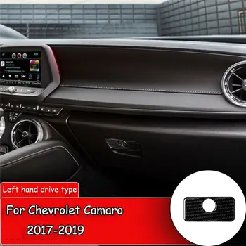 

Car styling Carbon Fiber Sticker for Chevrolet Camaro 2017-2019 Car Co-pilot Storage Box handel Trim Cover Sticker