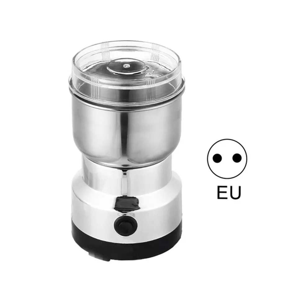 Günstig Kaffeemühle Elektrische Mini Kaffee Bean Mutter Grinder Kaffee Bohnen Multifunktionale Hause Kaffee Maschine Küche Werkzeug EU Stecker