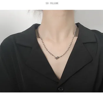 

Timeless Wonder 925 Sterling Sliver Retro Geo Beaded Chains Necklace Women Jewelry Gothic Boho Rare Top Ins Punk Gift New 2631