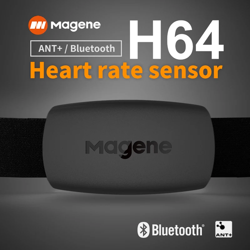 Magene Bluetooth Speed Sensor & Wireless Fitness Heart Rate Adjustable Band Belt 