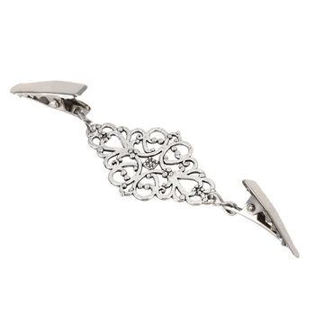 

Women Cardigan Sweater Blouse Pin Shawl Brooch Flower Clips Shirt Collar Retro Duck Clip Scarf Clasps Charm Accessories Silver