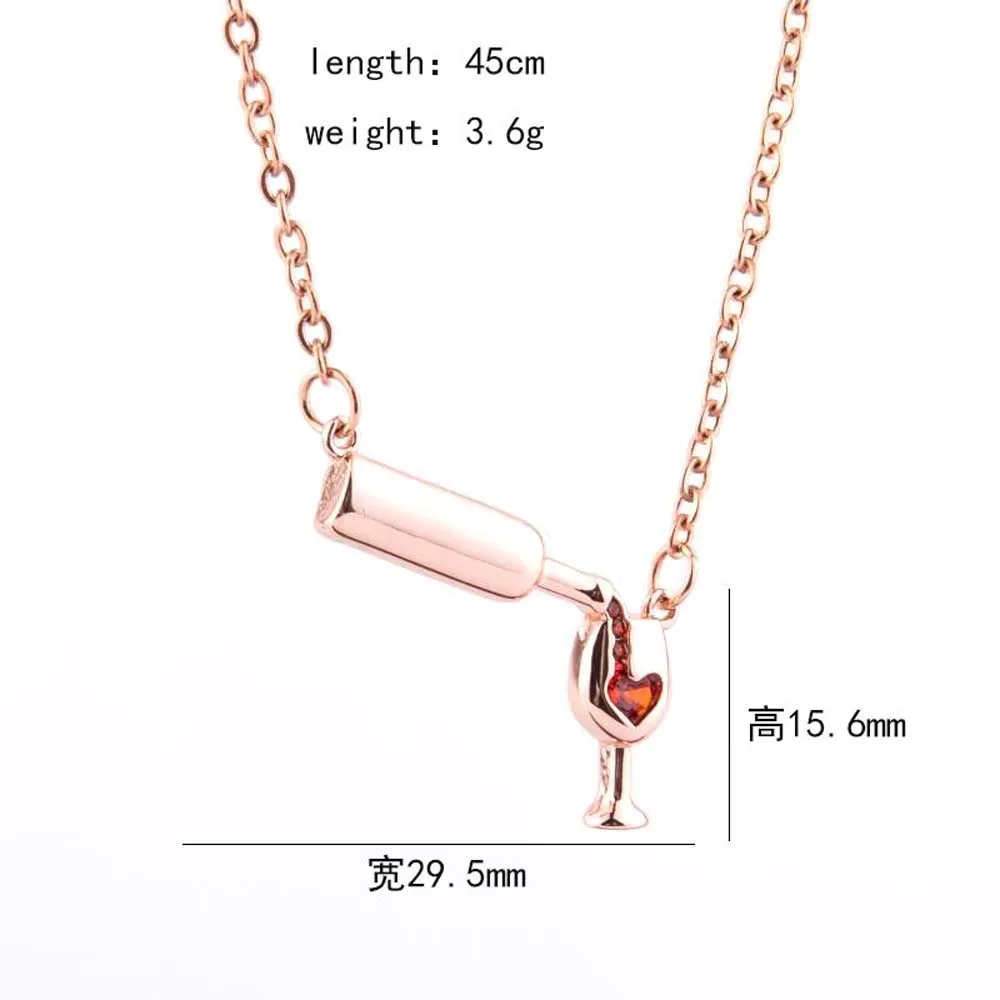 1 пара женское ожерелье с кулоном в виде вина|fashion necklace|necklace fashioncouple necklace |