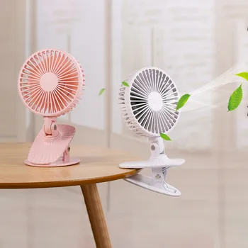 

Low Noise Portable Handheld Multi-function Mini Fan 2 Ways Desktop+Clips On, Rechargeable Rotatable