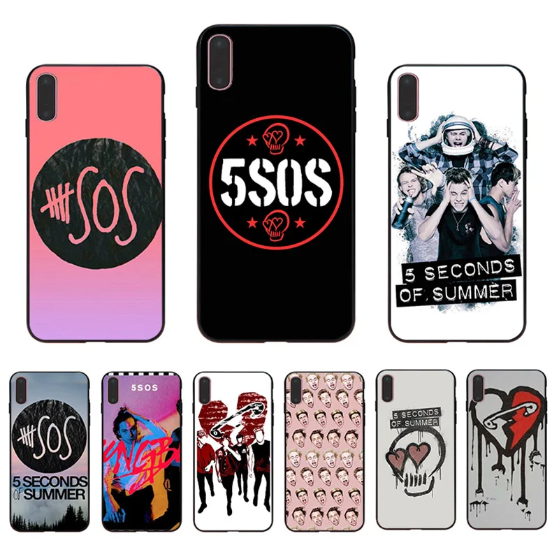 Чехол для телефона 5 SOS iPhone 5s 11 8 7 6 6S Plus plus X XS MAX 5S XR Pro max SE 2020 забавные уникальные