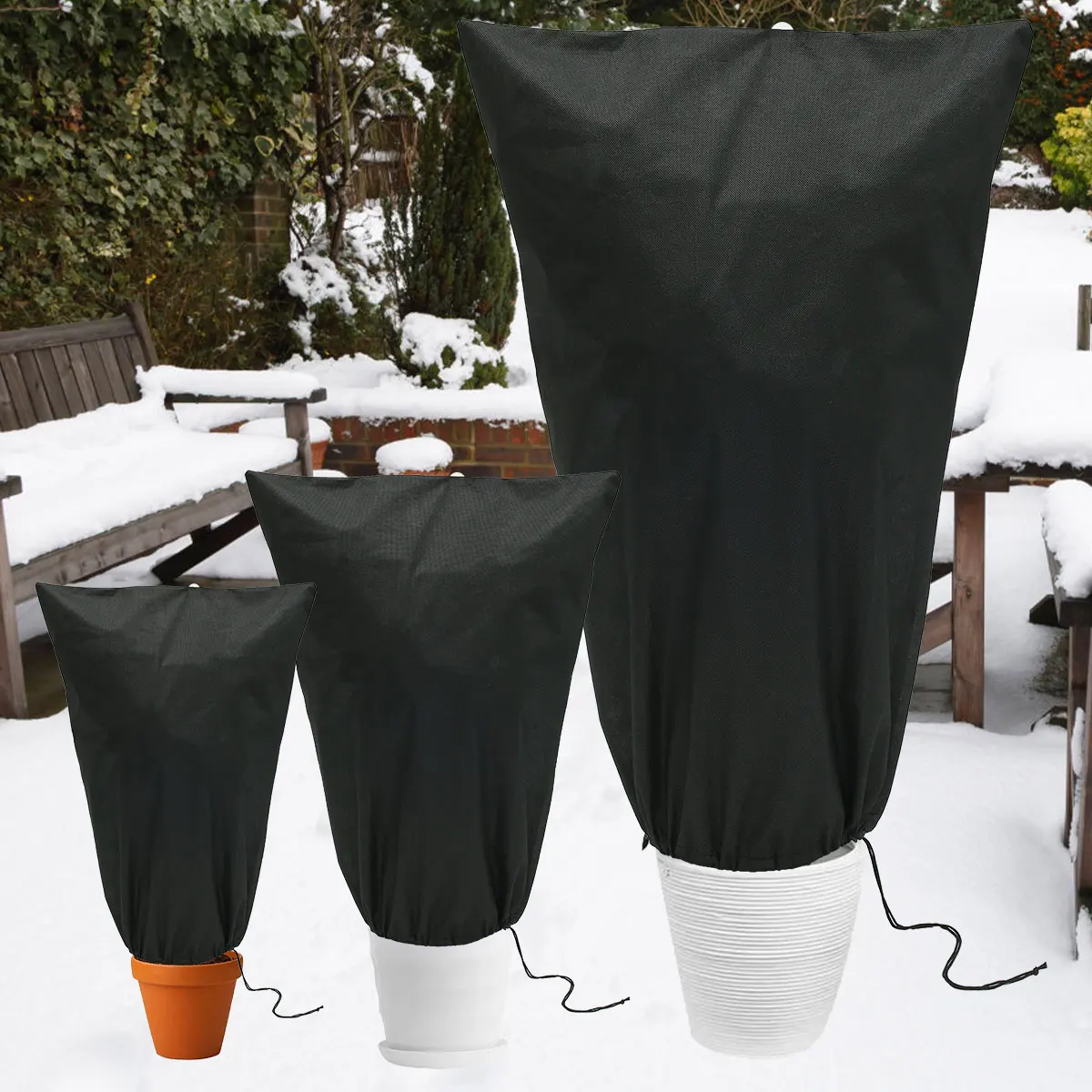 2PCS Plant Cover Tree Winter Cover Shrub Plant Warm Protecting Bag Frost Protection for Yard