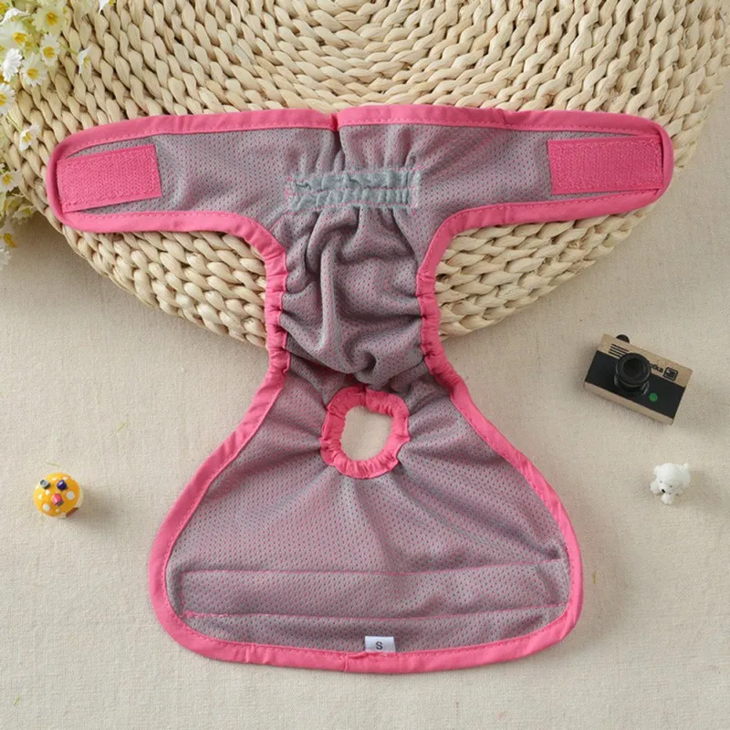 Pet Underwear Physiological Pants For Female Small Dog Washable Durable Doggie Diapers Underwear Short Diaper XS-XL dog diapers pet diapers dog nappies