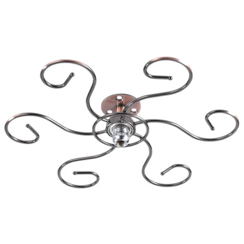 

2Pcs Revolving Wine Glass Holder Under Cabinet,360 Degree Spinning Glass Hanger Drying Rack,Wine Glass Organizer Glasses