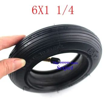 

2PCS 6 Inch Pneumatic Tire 6x1 1/4 tyre 150MM Scooter fits for Electric Scooter e-Bike A-Folding Bik