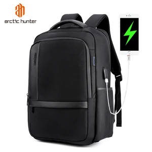 Image 1 - Водонепроницаемый нейлоновый рюкзак ARCTIC HUNTER для ноутбука 15,6 дюйма, повседневный деловой мужской рюкзак для компьютера, ударопрочный компьютерный рюкзак для мужчин
