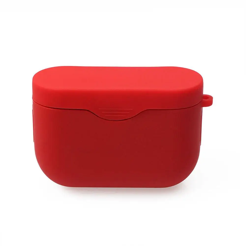 Защитный чехол для наушников Bluetooth чехол для хранения sony WF-1000XM3 гарнитура силиконовый наушник защитный чехол аксессуар - Цвет: Red