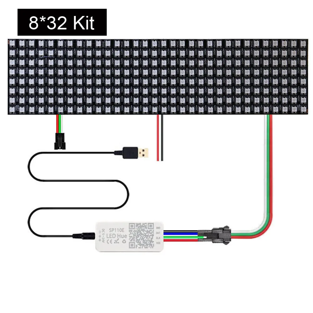 Led Matrix Flexibles 8x32 RGB LED Array WS2812B – Neopixel - Foto 10