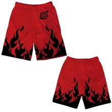 Аниме Наруто пляжные шорты Учиха Итачи Какаши 3D принт подростковые мужские быстросохнущие штаны для серфинга пляжные шорты Модальная уличная одежда