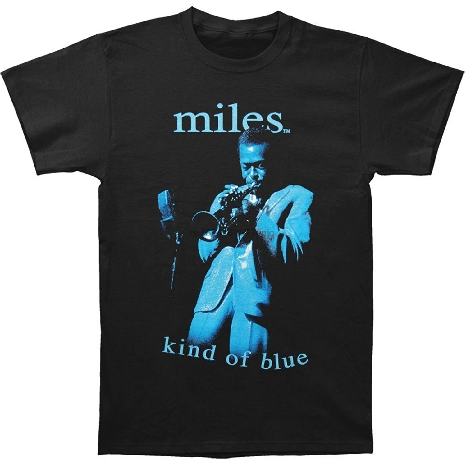 Мужская голубая футболка Miles Davis|Футболки| |