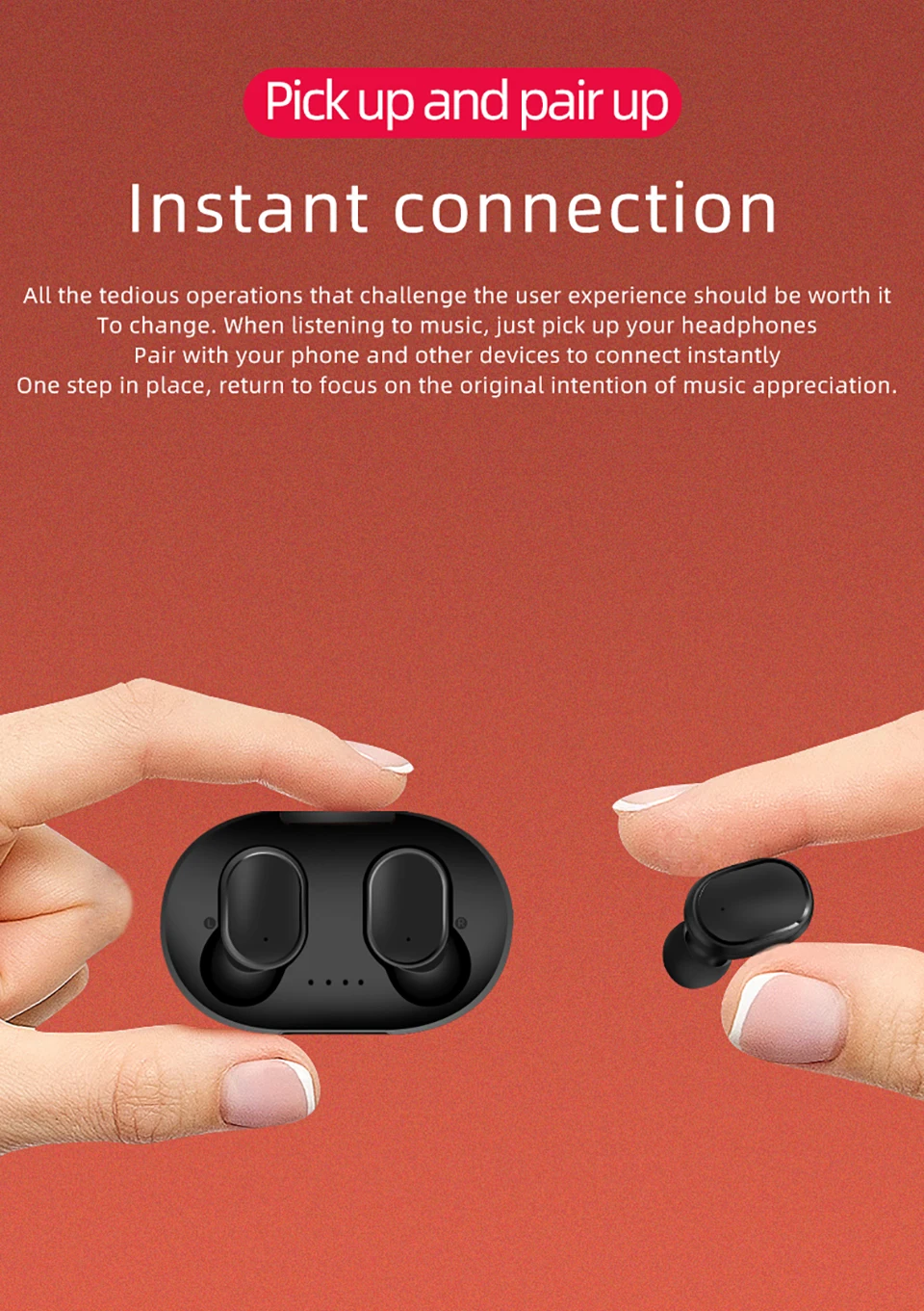 VTIN A6S TWS Bluetooth 5.0 Earphone For Redmi Airdots Wireless Earphones With Noise Cancelling Mic For Huawei Xiaomi iOS Phone (3)