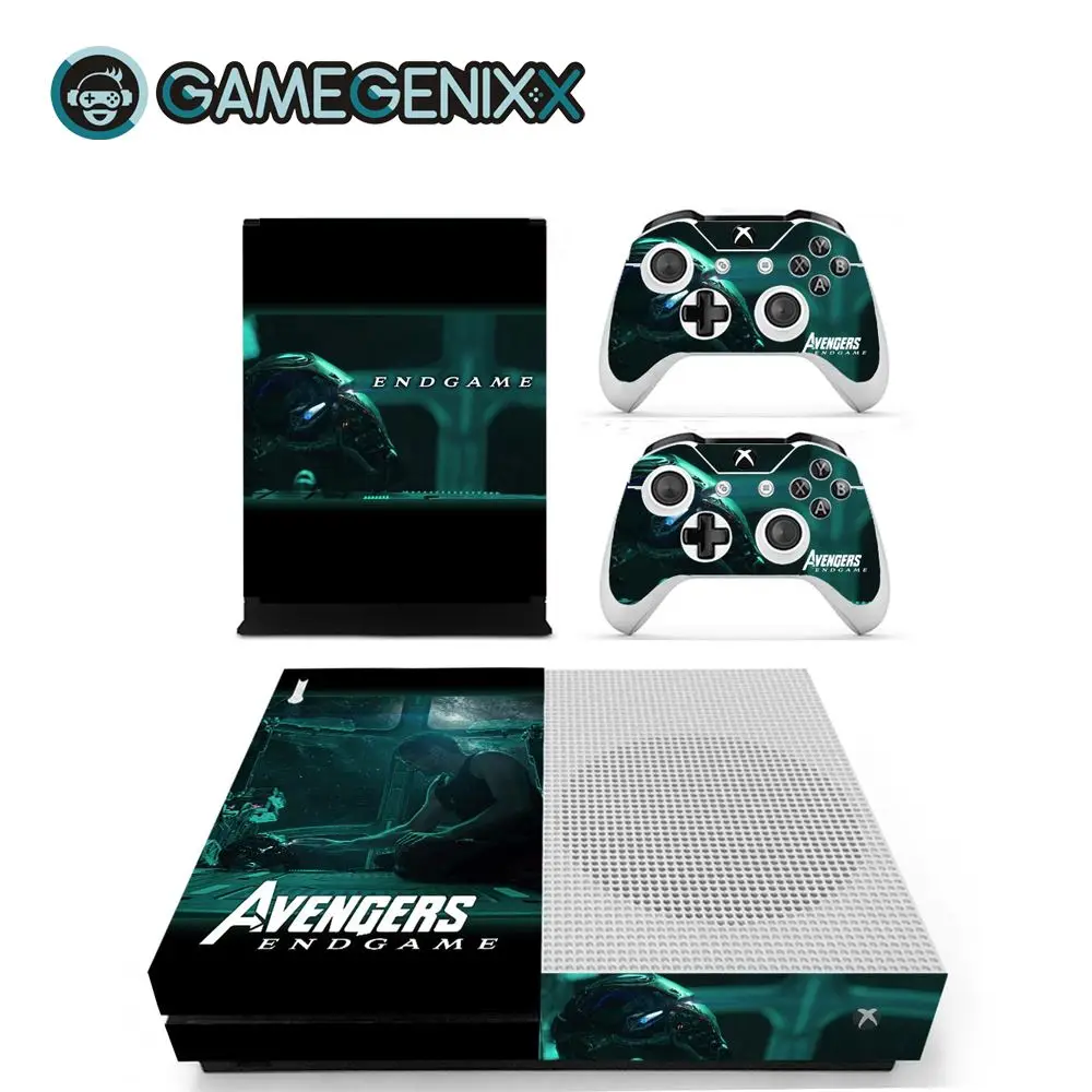 GAMEGENIXX виток винилопласта с наклейкой для Xbox One Slim консоли и 2 контроллера-Мстители