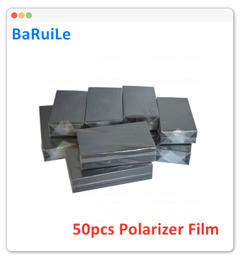 BaRuiLe A + 50 шт. ЖК поляризационная пленка для iPhone 8 7 6s 6 Plus 5 дюймов iphone X 8P бесплатная